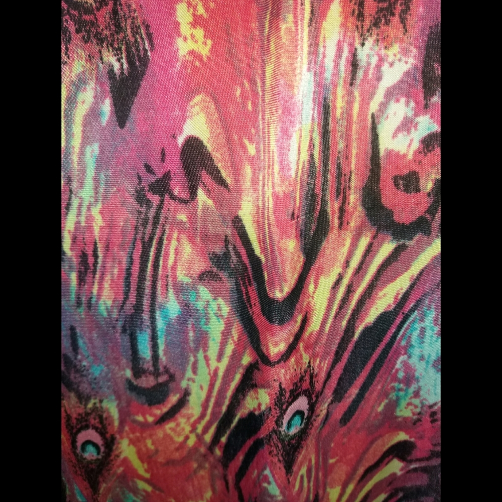 NWOT Feather Print Halter Maxi Dress - Picture 3 of 6